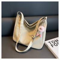 PU Leather Easy Matching Shoulder Bag with hanging ornament & large capacity Lichee Grain PC