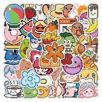 PVC Adhesive Decorative Sticker for home decoration & durable & Cute & waterproof mixed pattern mixed colors Bag