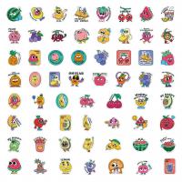 PVC Adhesive Decorative Sticker for home decoration & durable & Cute & waterproof fruit pattern mixed colors Bag