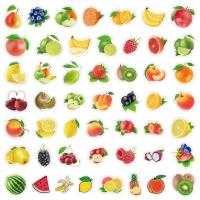 Pvc Autocollant décoratif motif de fruits couleurs mixtes Sac