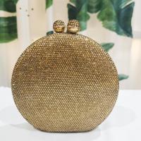 Metalen & Polyester Clutch Tas meer kleuren naar keuze stuk