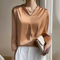 Polyester Women Long Sleeve Blouses & loose PC