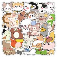 Pressure-Sensitive Adhesive & PVC DIY & Waterproof Decorative Sticker printed Cartoon multi-colored Lot