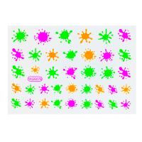 Stickers Nail Decal luminated mixed pattern PC