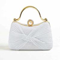 Metal & Polyester Easy Matching Clutch Bag with chain & with rhinestone PC