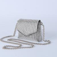 PU Leather Easy Matching Crossbody Bag with rhinestone PC