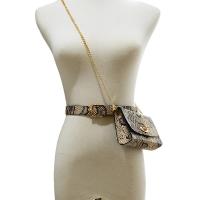 PU Leather Waist Pack with chain & Mini PU Leather snakeskin pattern PC