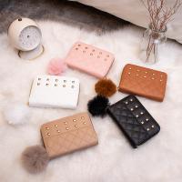 PU Leather Card Bag portable & studded Argyle PC