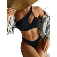 Spandex & Polyester Bikini Solide plus de couleurs pour le choix Ensemble