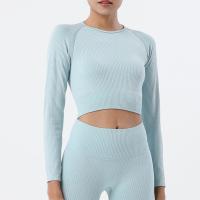 Polyamide & Spandex Vrouwen Yoga Tops Solide meer kleuren naar keuze stuk