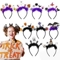 Felt & Feather Hair Band Halloween Design PC