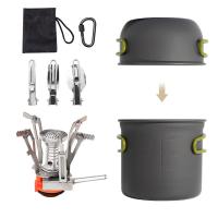 Aluminiumlegering Outdoor Pot Set Solide Zwarte stuk