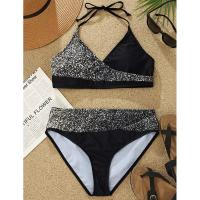 Polyester Bikini Noir Ensemble