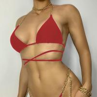 Polyester Bikini Extensible Solide plus de couleurs pour le choix Ensemble