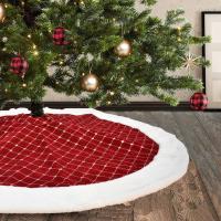 Polyester Kerstboom rok Rode stuk