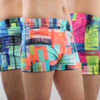 Spandex & Polyester Maillots de bain Imprimé Géométrique plus de couleurs pour le choix pièce