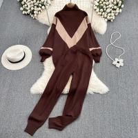 Polyester Women Casual Set two piece & loose Pants & top : Set