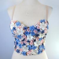 Polyester Camisole Bloemen meer kleuren naar keuze stuk