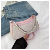 PU Leather Easy Matching Shoulder Bag Plastic Pearl PC