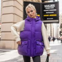 Polyester Gilet d’hiver femmes Solide plus de couleurs pour le choix pièce