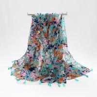 Polyester Écharpe de femmes Imprimé Floral multicolore pièce