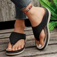 PU Leather Women Sandals & anti-skidding & hollow Pair