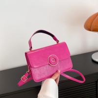 PU Leather Box Bag Shoulder Bag attached with hanging strap PC