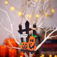 Houten Halloween opknoping ornamenten ander keuzepatroon stuk