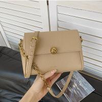 PU Leather Easy Matching Shoulder Bag attached with hanging strap Lichee Grain PC