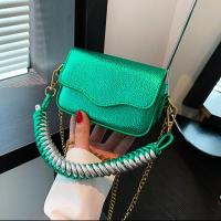 PU Leather Easy Matching Handbag attached with hanging strap Lichee Grain PC