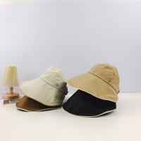 Cotton Sun Visor Cap sun protection & for women & adjustable letter : PC