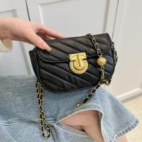 PU Leather Box Bag Crossbody Bag with chain PC