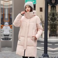 Polyester windproof Women Parkas & with detachable hat & thermal Solid PC