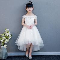 Polyester Princess & Ball Gown Girl One-piece Dress patchwork Solid PC