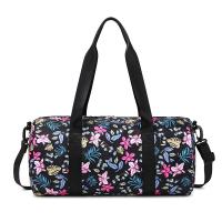 Polyester Reisetasche, Floral, Schwarz,  Stück