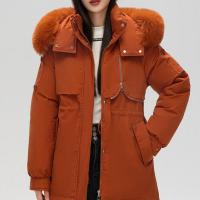 Plush & Polyester Plus Size Women Parkas slimming & thermal PC