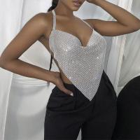 Metall & Strass Camisole, mehr Farben zur Auswahl,  Stück