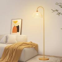 Rotan & Hout & Ijzer Lampen op de vloer Brown stuk