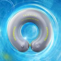 PVC Inflatable Children Swimming Ring letter gray PC