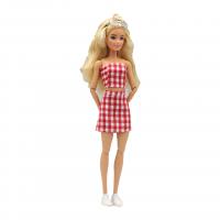 Cloth Doll Clothes two piece plaid Set