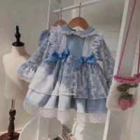 Polyester Robe d’une seule pièce de fille Bleu pièce