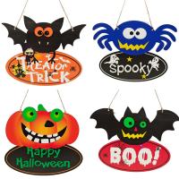 Yellow Poplar Halloween Hanging Ornaments Halloween Design & for home decoration PC