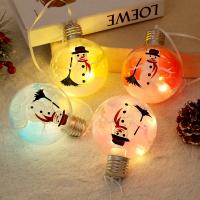 Plastic Christmas Light for home decoration & christmas design printed Snowman PC