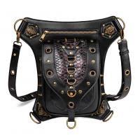 PU Leather Motorcycle Bag & Multifunction Shoulder Bag studded black PC