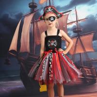 Chemical Fiber & Polyester Children Pirate Costume Halloween Design  Chemical Fiber printed PC