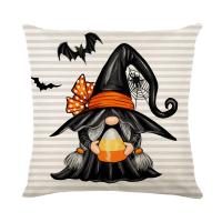 Linen Throw Pillow Covers Halloween Design & durable printed PC