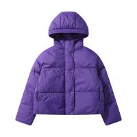 Polyester With Siamese Cap Women Parkas & thermal Solid PC