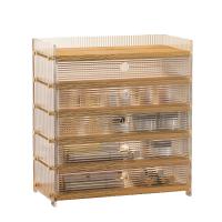 Acrylique & Bois massif Rack de stockage pièce