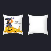 Polyester Peach Skin Soft Throw Pillow Covers Halloween Design printed PC