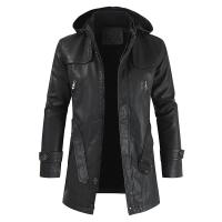 PU Leder Herren Motorrad Lederjacke, Solide, mehr Farben zur Auswahl,  Stück